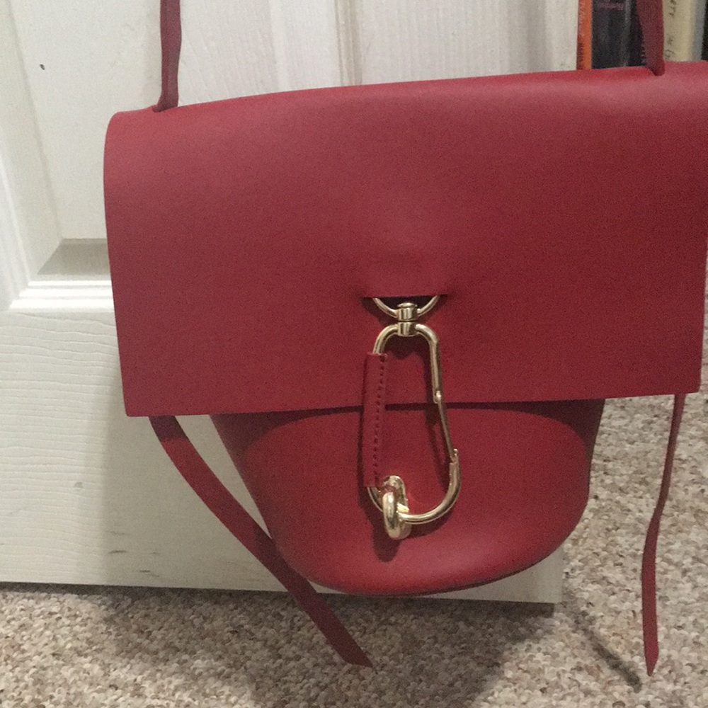 Zac Posen Belay Crossbody purse in red